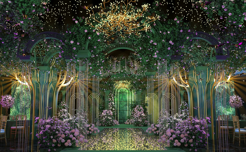 平阴奇妙森林婚礼堂效果展示