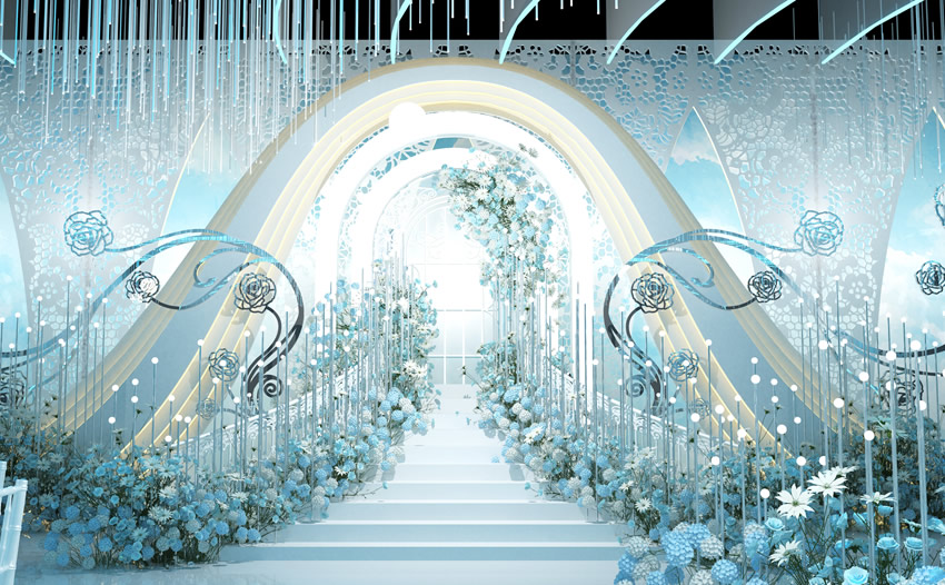 平阴釡香烙馍村水晶厅效果展示