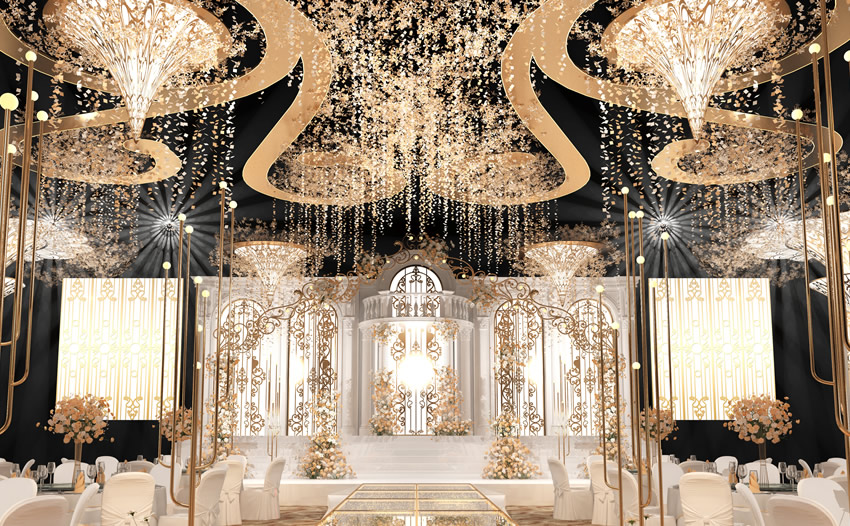 平阴花木兰喜事汇金色大厅效果展示